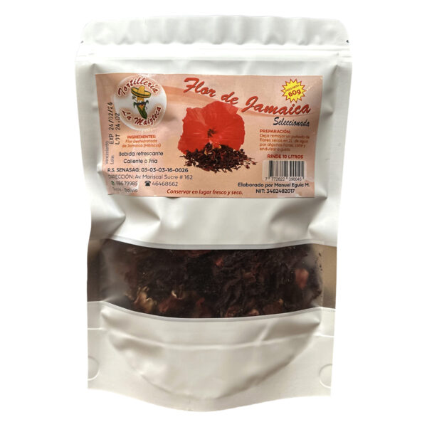 Flor Deshidratada de Jamaica, Hibiscus (Pack de 3 unidades - cada uno rinde 10 Litros)