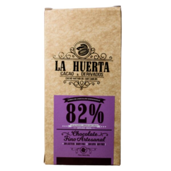 Chocolate Semiamargo 82% (10 unidades, 60 gramos c/u)