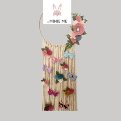 Colgante para accesorios de cabello para niñas con argolla de flores