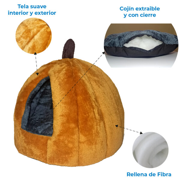 Casa Calabaza para Mascotas - Imagen 2