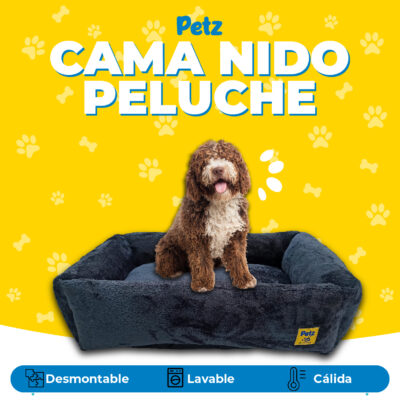Cama Nido Peluche Desmontable para Mascotas