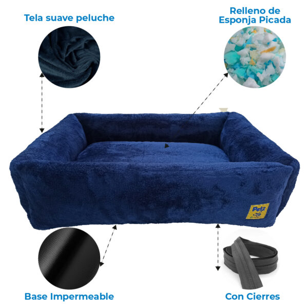 Cama Nido Peluche Desmontable para Mascotas - Imagen 2