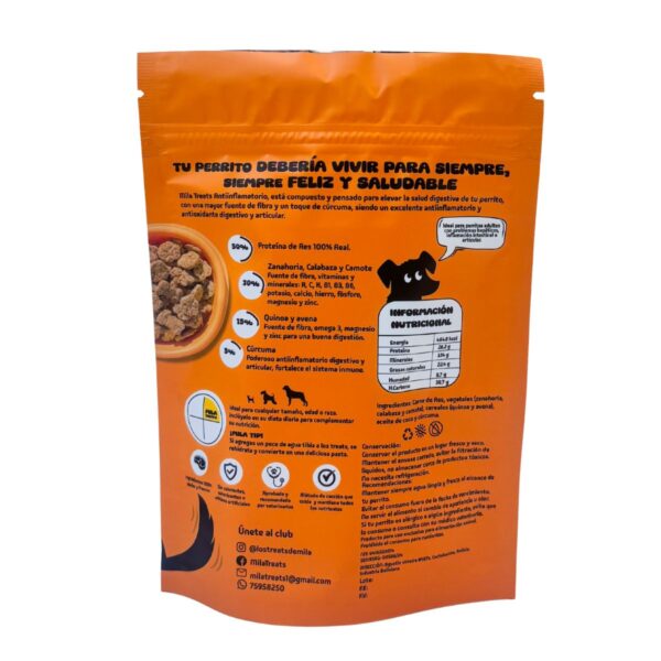 Snacks para perros - Mila Treats Antiinflamatorio - 170 gramos - Imagen 2