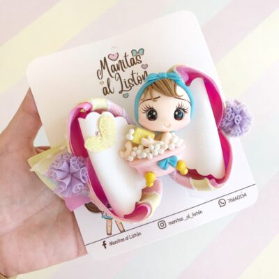 Moña personalizada niña spa