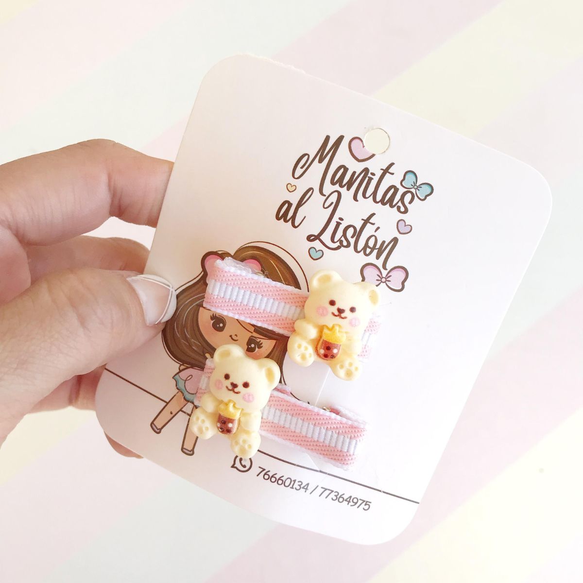 parcito de hairclips tematica ositos - Imagen 2