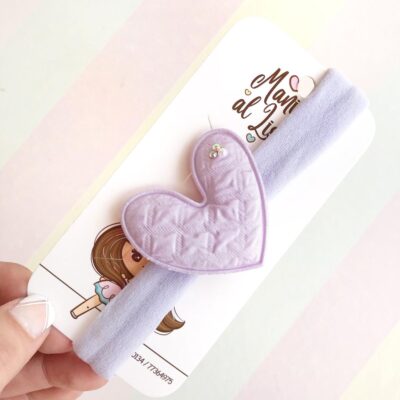 Vincha para bebé con corazón