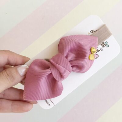 vincha para bebé con corbata