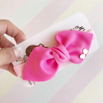vincha para bebé con corbata