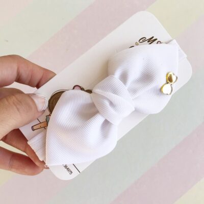 vincha para bebé con corbata