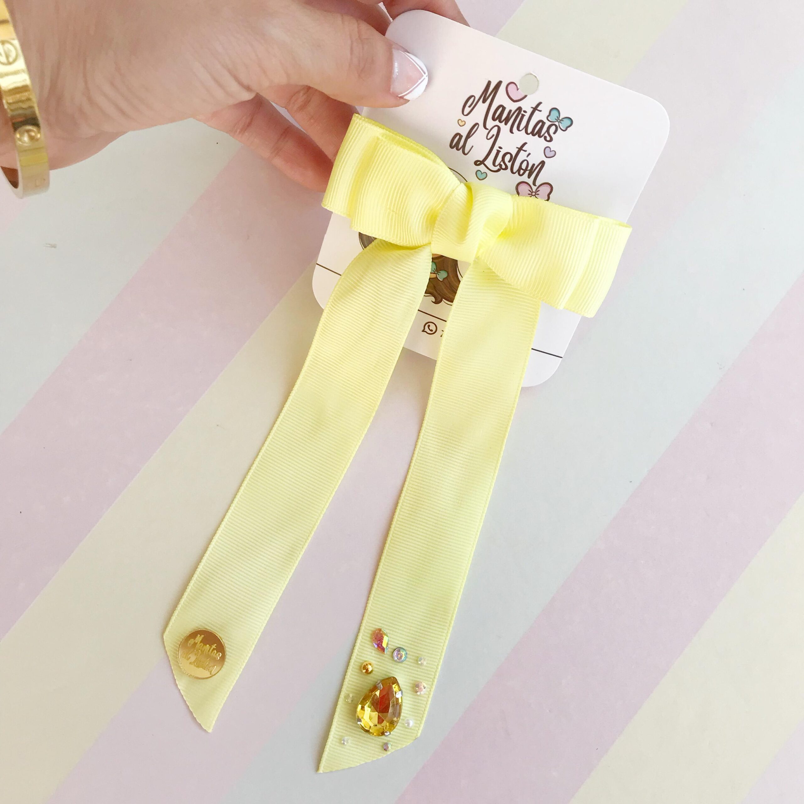 lazo coquette con pedreria