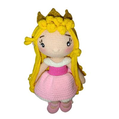 Amigurumi de Princesita Aurora de ensueño tejida a mano