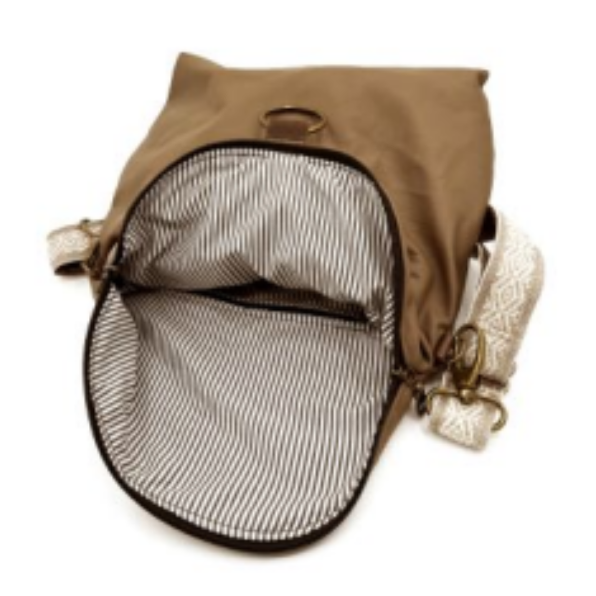 Relaxed Crossbody Backpack - CUERO - Imagen 5