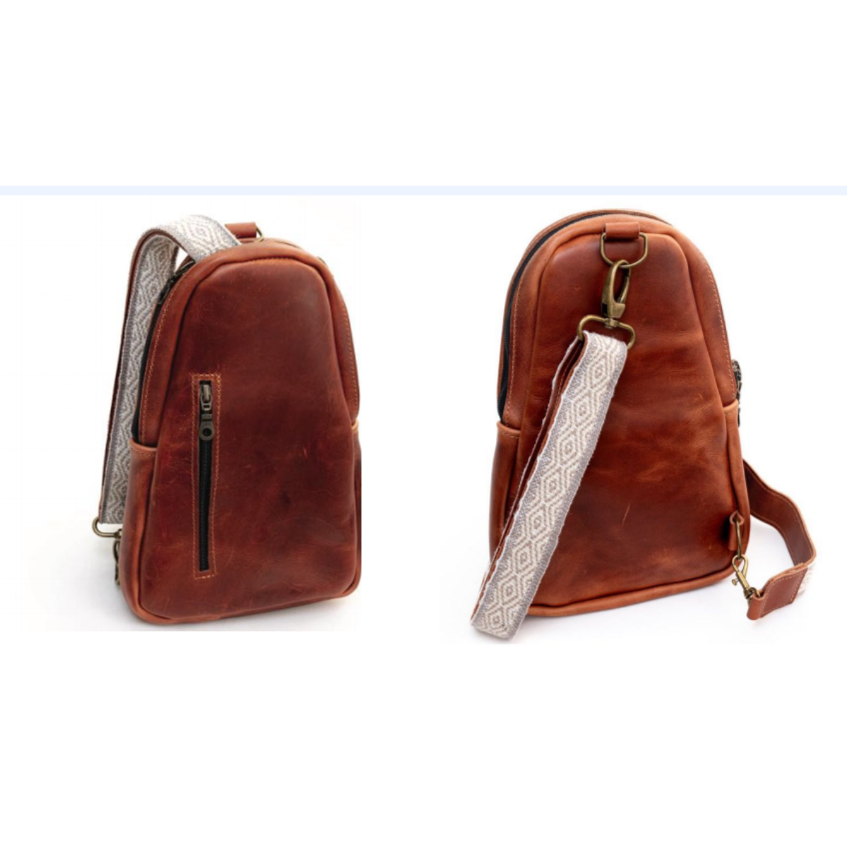 Sling Crossbody Backpack - CUERO - Imagen 2