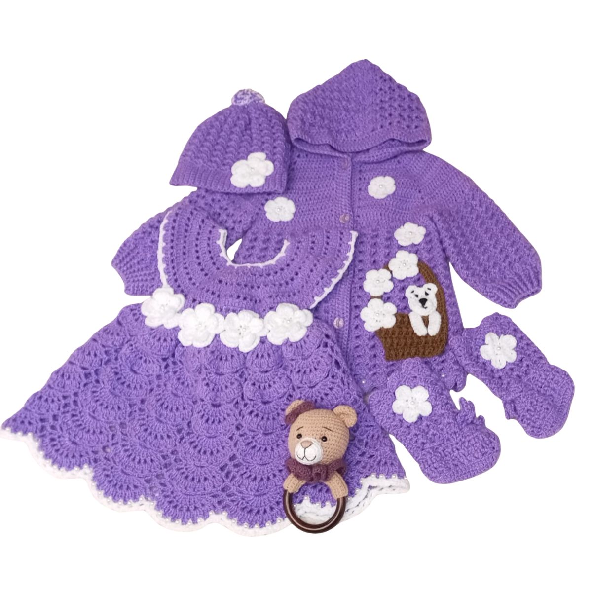 Conjunto floreado para bebe