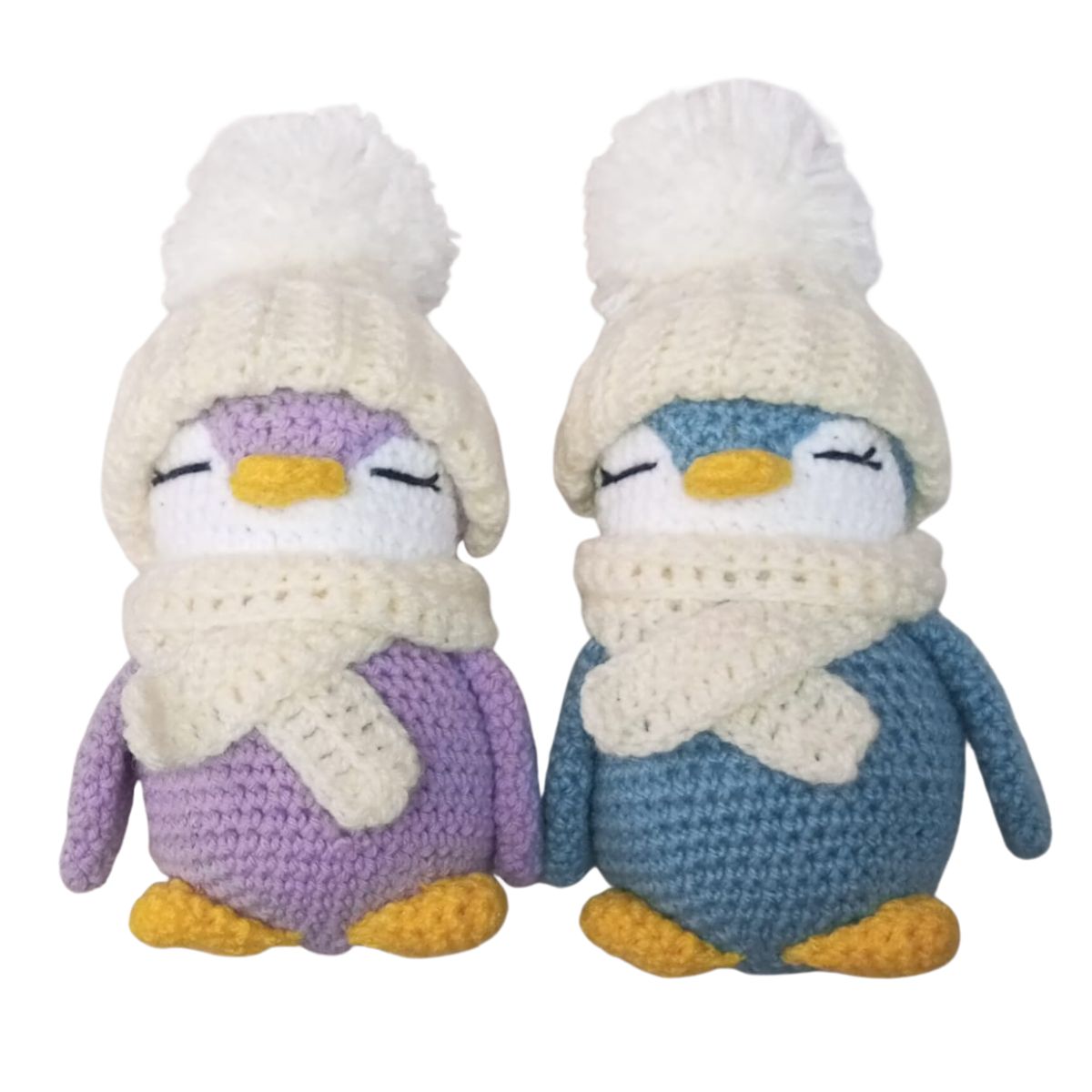 Amigurumis pareja pingüinos
