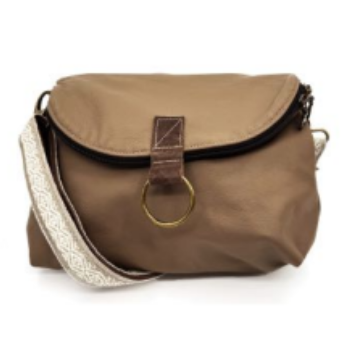 Relaxed Crossbody Backpack - CUERO - Imagen 2