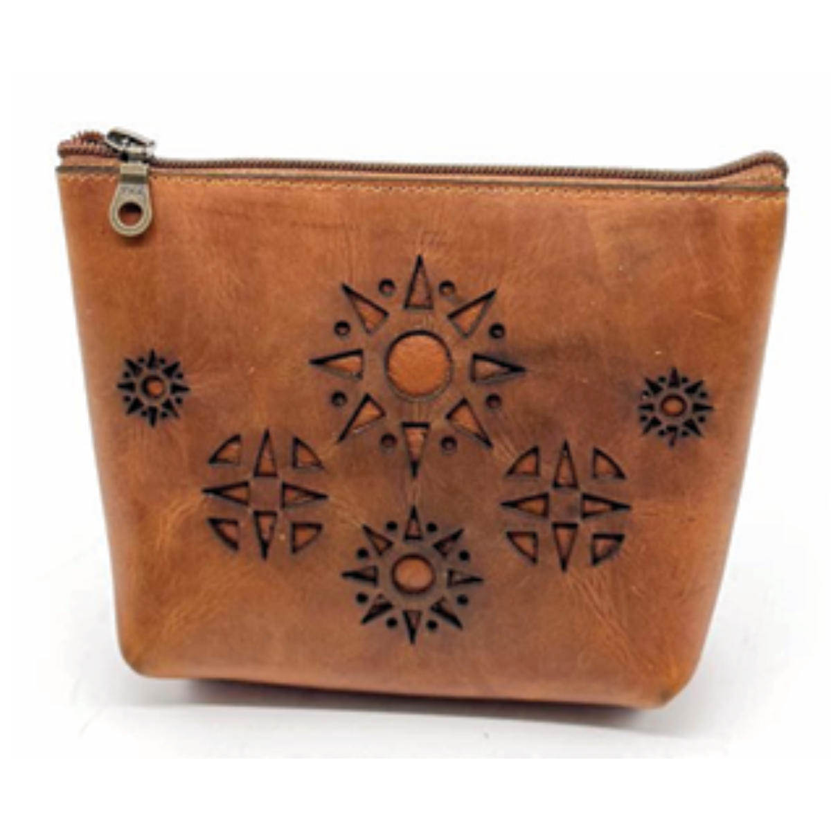 Sunrise Makeup Pouch - CUERO - Imagen 2