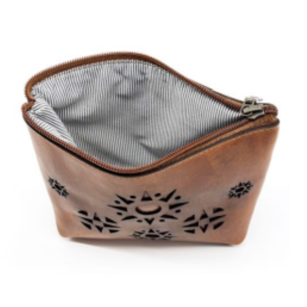 Sunrise Makeup Pouch - CUERO - Imagen 4